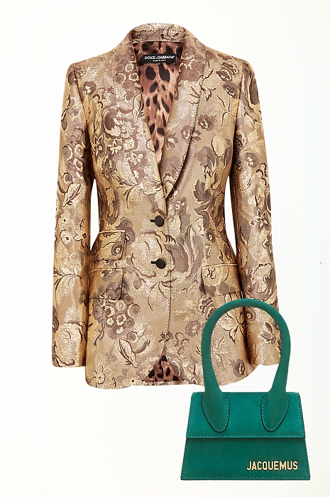 Жакет Dolce & Gabbana, 153 600 р., сумка Jacquemus, 34 200 р. фото № 5