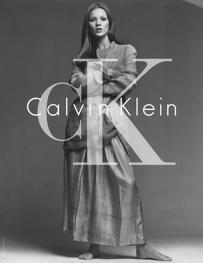 Кейт Мосс в рекламной кампании Calvin Klein фото № 2