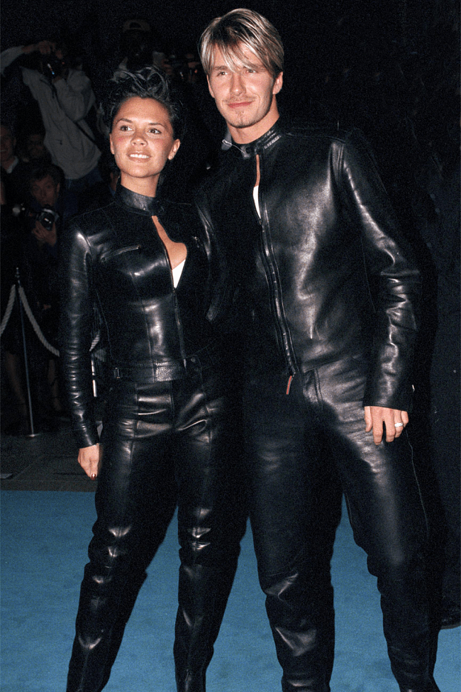 Виктория и Дэвид Бекхэм на вечеринке Versace Club в Лондоне, 1999 фото № 1
