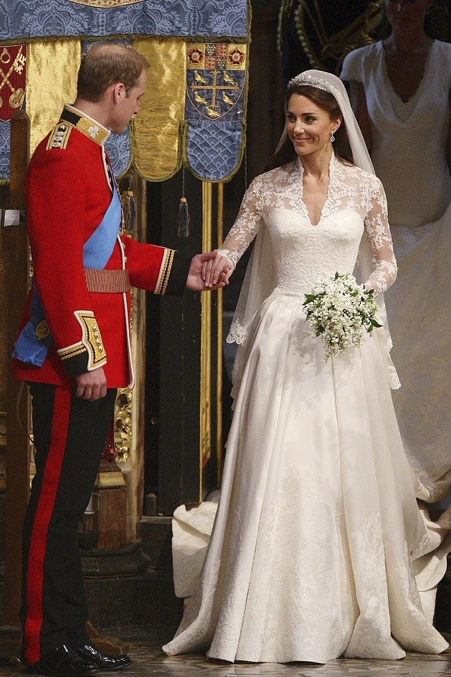 Принц Уильям и Кейт Миддлтон, 29 апреля 2011 года фото № 4