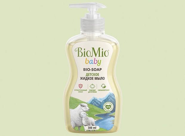 Марка BioMio выпустила гипоаллергенное жидкое мыло для взрослых и детей