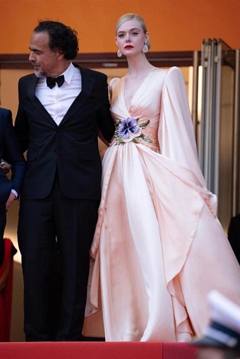 Эль Фаннинг в платье Gucci на церемонии открытия 72-го Каннского кинофестиваля фото № 1