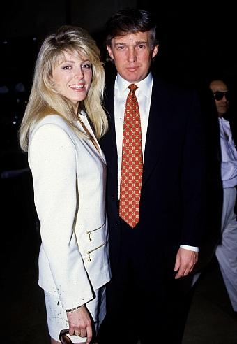 Марла Мейплз и Дональд Трамп, 1992 год фото № 5