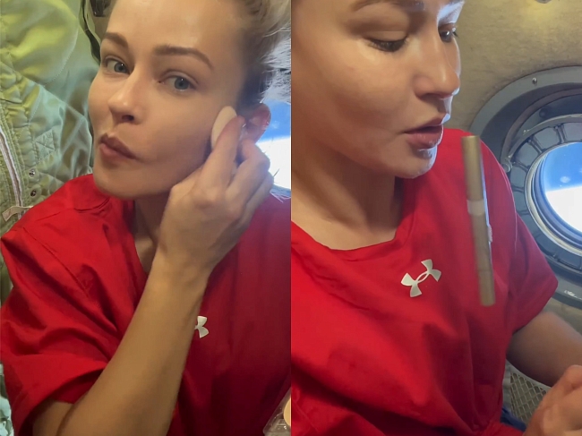 Скриншоты из видео с макияжем Юлии Пересильд фото № 3