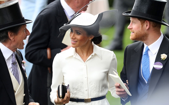 Меган Маркл и принц Гарри на скачках Royal Ascot фото № 3