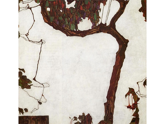 Egon Schiele; 'Autumn Tree', 1909 фото № 3