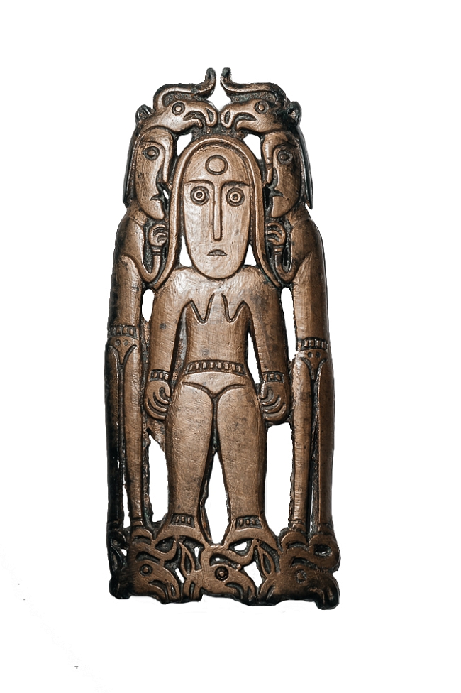 Ажурная пластина с изображением животных и орнитоморфными фигурами. VII–VIII вв.н.э. Бронза, литье. Чердынский краеведческий музей им. А. С. Пушкина фото № 1