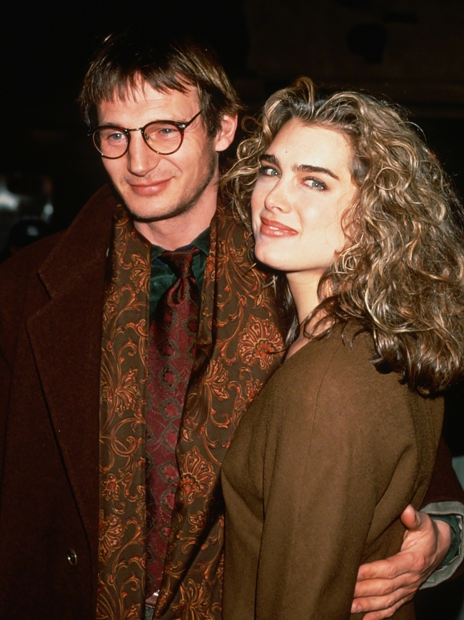 Брук Шилдс и Лиам Нисон около 1992 года в Нью-Йорке. фото № 1