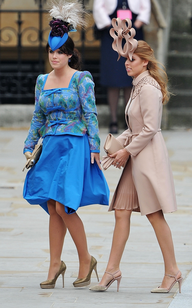 Принцессы Евгения и Беатрис Йоркские на свадьбе принца Уильяма и Кэтрин Миддлтон, 29 апреля 2011 года фото № 2