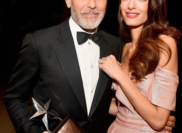 Джордж и Амаль Клуни на вечере Американского института киноискусства