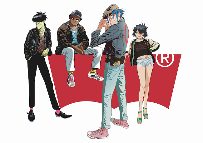 группа gorillaz и levi's запустили коллаборацию фото № 1 Группа Gorillaz и Levi's запустили коллаборацию фото № 1