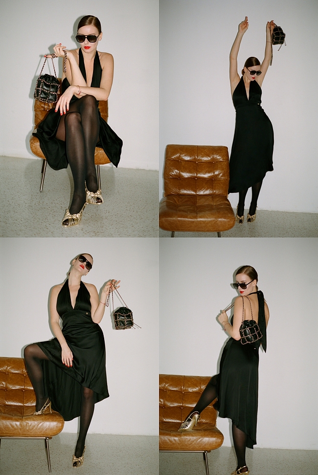 Платье, туфли, очки и сумка, все –– Chanel фото № 2
