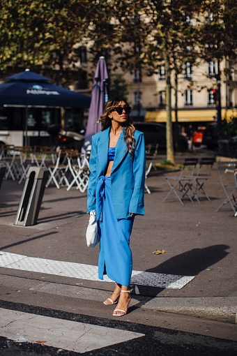 Streetstyle на Неделе моды в Париже фото № 18