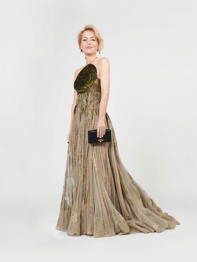 Джиллиан Андерсон в Dior Haute Couture фото № 1