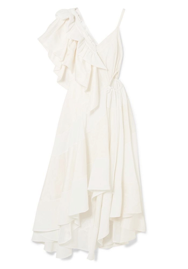 Асимметричное платье с оборками Loewe, 138 730 руб.  фото № 6