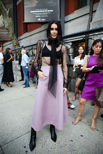 Стритстайл: что носили гости на Неделе моды в Нью-Йорке фото № 5