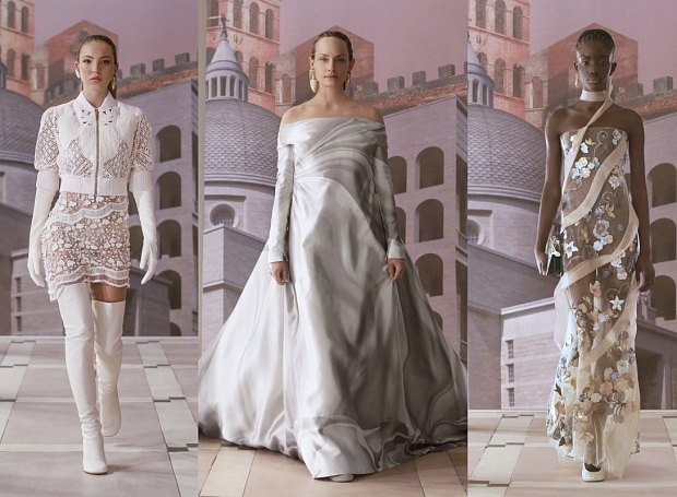 Паулина Поризкова, Кейт Мосс и Кристи Тарлингтон показывают новую коллекцию Fendi Couture