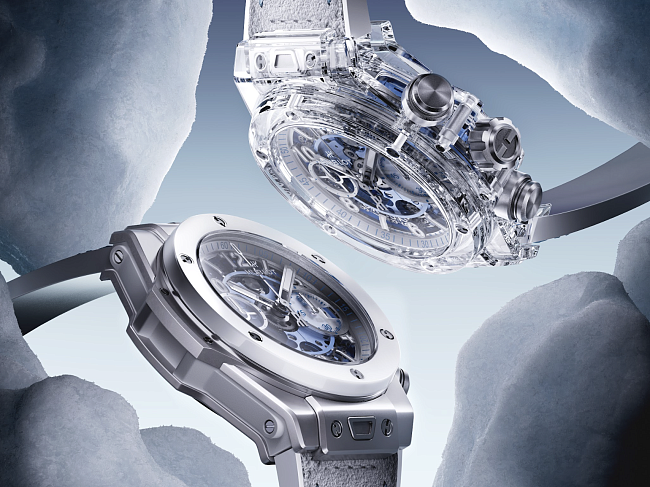 Hublot представляет новые модели Big Bang Unico Winter Sapphire и Big Bang Unico Winter Titanium Ceramic фото № 2