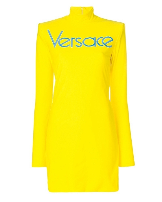 Платье с вышитым логотипом Versace, 58 350 руб.  фото № 1