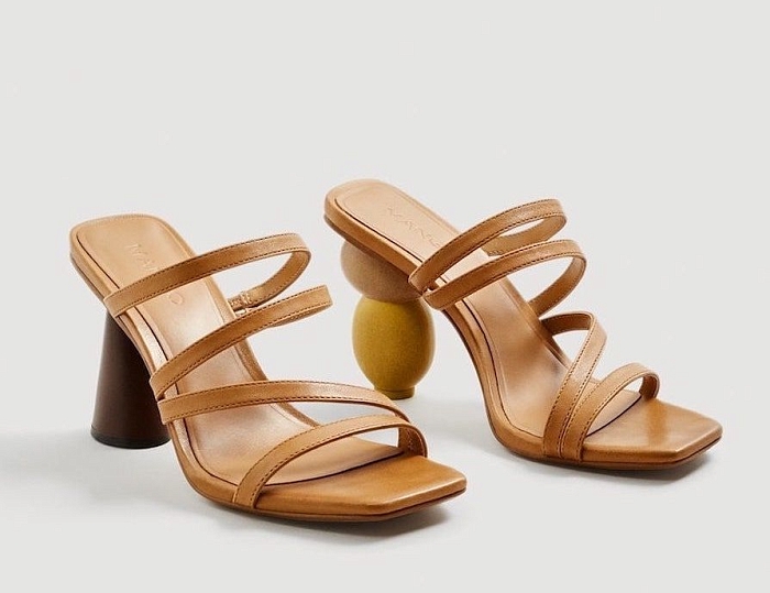 Босоножки на геометрическом каблуке Mango, 7 999 руб. фото № 1