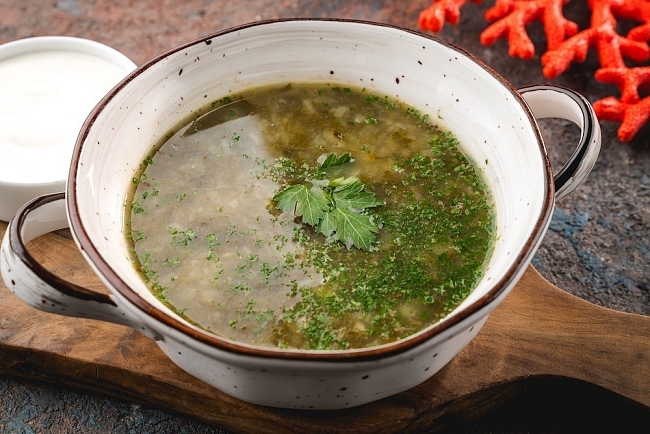 Щавелевый суп со шпинатом фото № 2