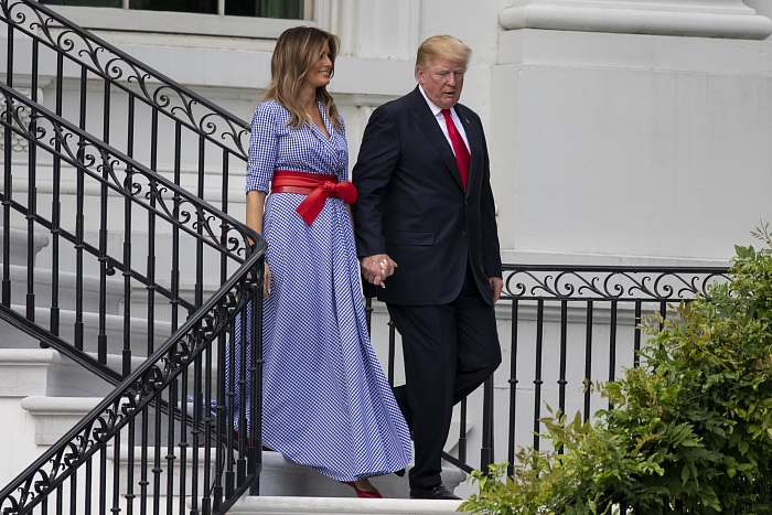 Мелания и Дональд Трамп на пикнике в честь Дня независимости фото № 2