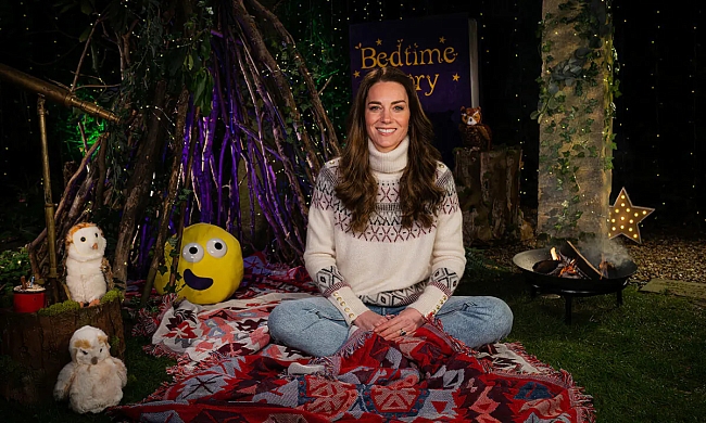 Кейт Миддлтон в ролике проекта CBeebies Bedtime Stories фото № 1