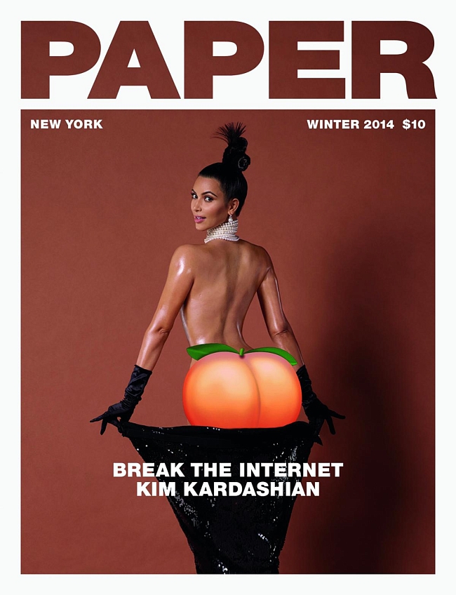 Мем на обложку журнала Paper с Ким Кардашьян, 2014 фото № 3