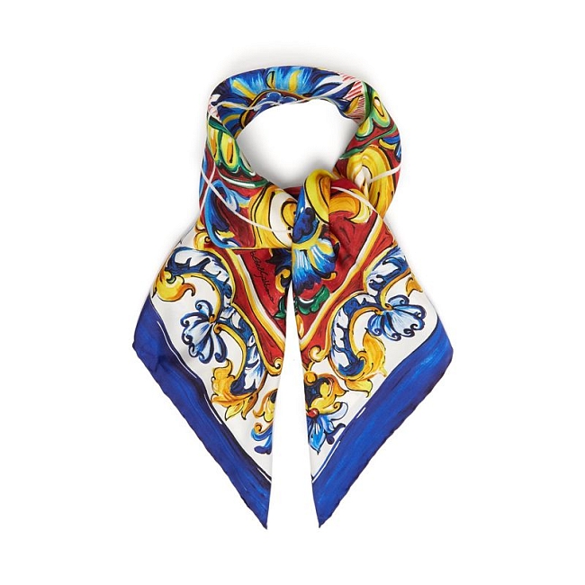 Шелковый платок с принтом Dolce&Gabbana, 18 085 руб.  фото № 14