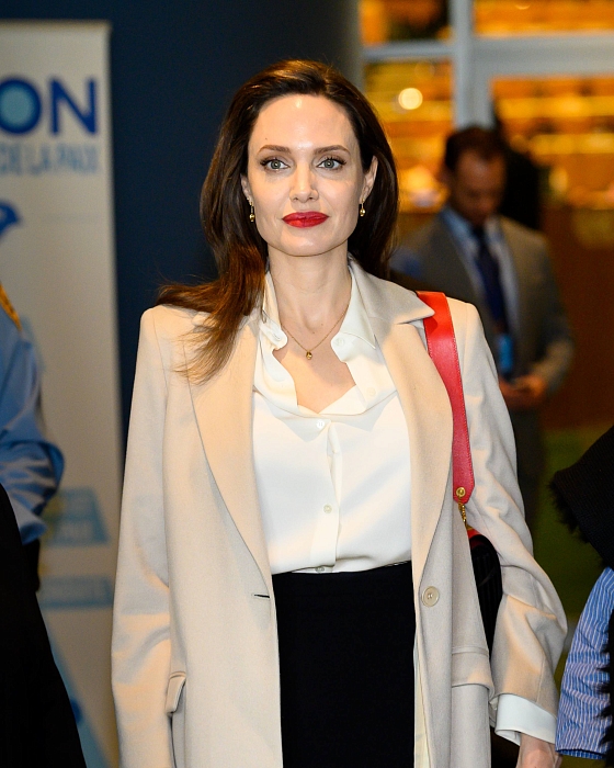 Сама элегантность: Анджелина Джоли выступила на заседании Генассамблеи ООН фото № 3