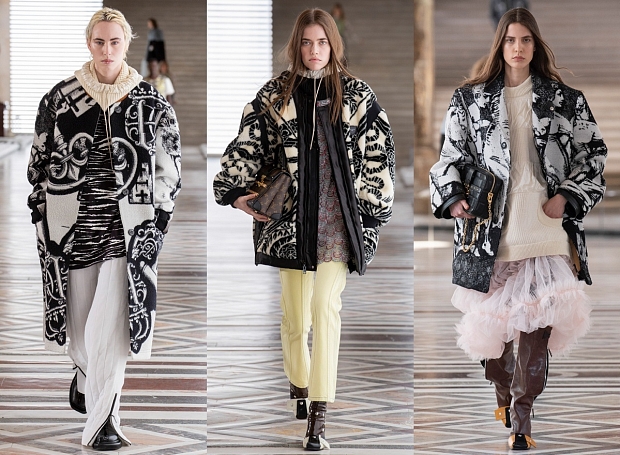 Верхняя одежда с принтами будет самой модной следующей осенью — считают Louis Vuitton
