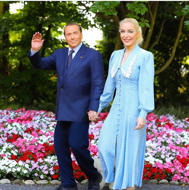 Сильвио Берлускони и Марта Фашина, фото: @mf9milan фото № 1