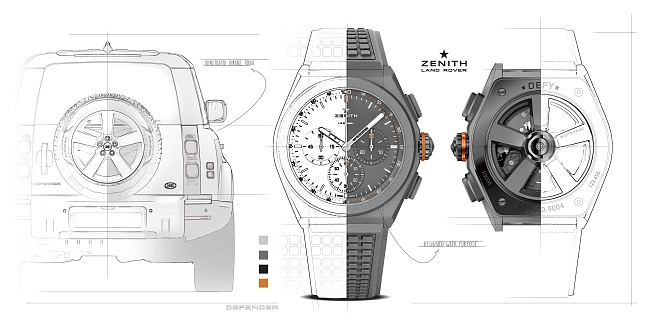 Легенды объединяются: Zenith выпустили часы совместно с Land Rover фото № 2