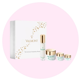 Увлажняющий набор для ухода за кожей лица Valmont. В наборе — концентрат, увлажняющий крем, клеточная «восстанавливающая маска» и мягкий эксфолиант для лица фото № 5