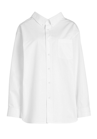 Объемная рубашка из хлопка Balenciaga, 48 040 руб.  фото № 9