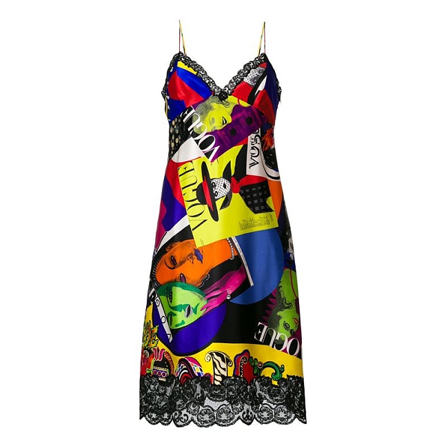 Платье-комбинация с принтом Vogue от Versace, 154 450 руб.  фото № 12