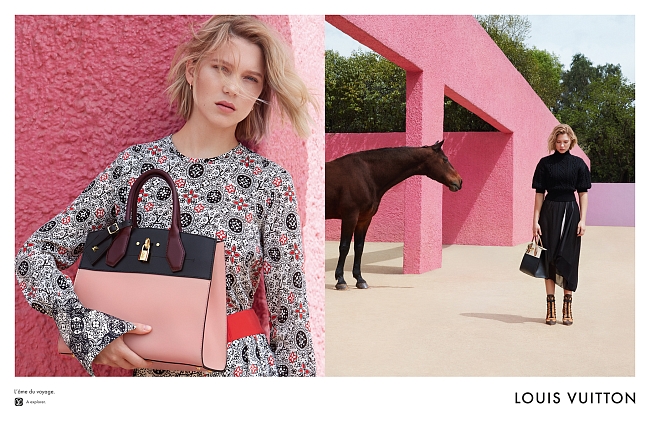 Леа Сейду в рекламной кампании Louis Vuitton Pre-Fall 2016 фото № 14