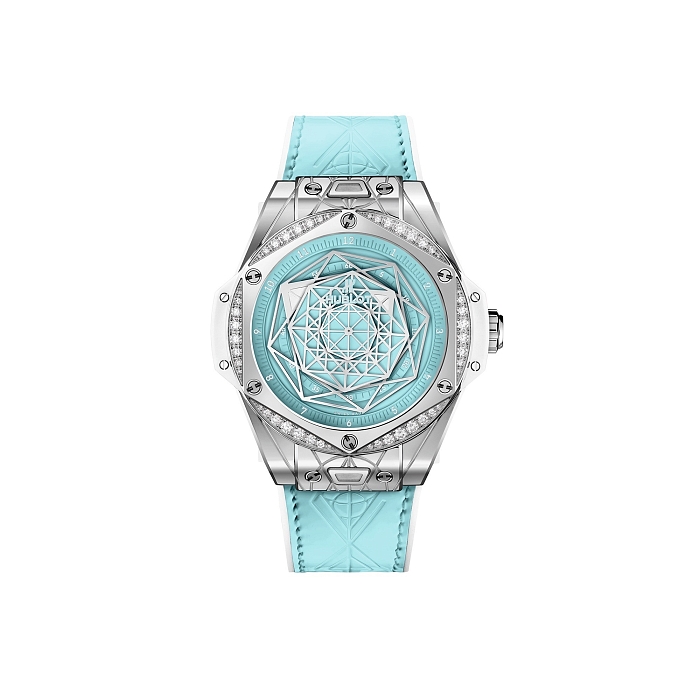Часы Hublot One Click Sang Bleu Steel Turquoise Special Edition, 1 570 300 руб (mercury.ru) фото № 1