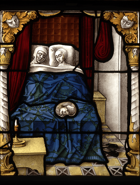'Tobias and Sara on their Wedding Night', about 1520, Cologne, Germany, Stained glass panel (c) Victoria and Albert Museum, London фото № 8