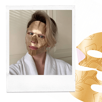 Двойная тканевая маска для лица Lancôme Absolue Golden Cream фото № 7