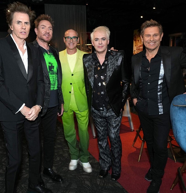 Роберт Дауни Младший с участниками группы Duran Duran фото № 3