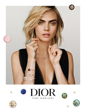 Парижский шик с британским акцентом: Кара Делевинь стала новым лицом ювелирной коллекции Dior Joaillerie фото № 3