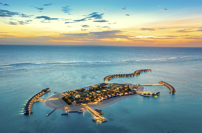 Вид на остров с высоты птичьего полета фото № 1