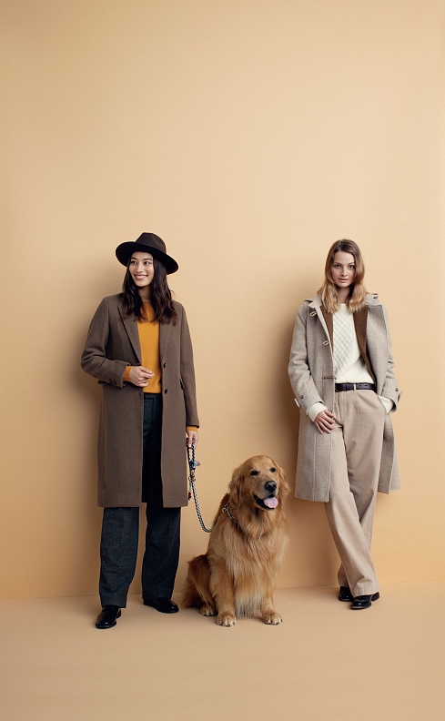 Собака и идеальное пальто в коллекции UNIQLO и Ines de la Fressange 