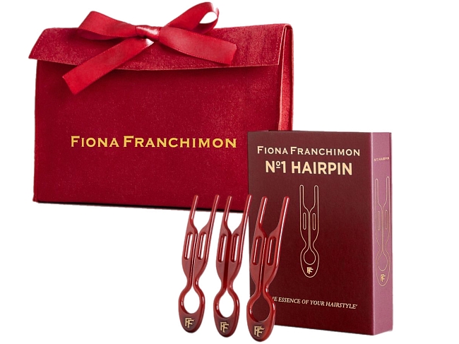 Лимитированный набор заколок №1 Hairpin Ruby Red в бархатной косметичке, FIONA FRANCHIMON фото № 22