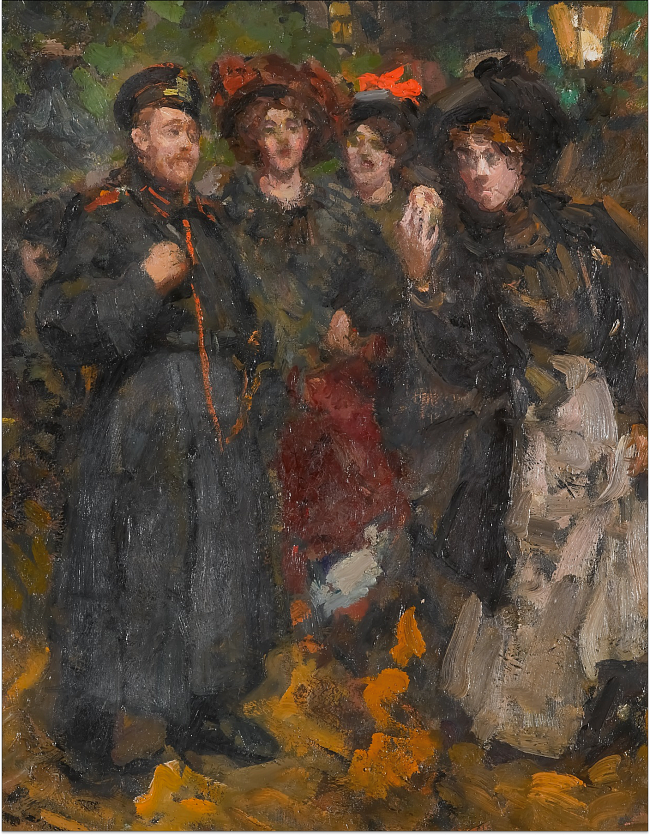 Константин Коровин. На бульваре. 1902. Государственная Третьяковская галерея фото № 5
