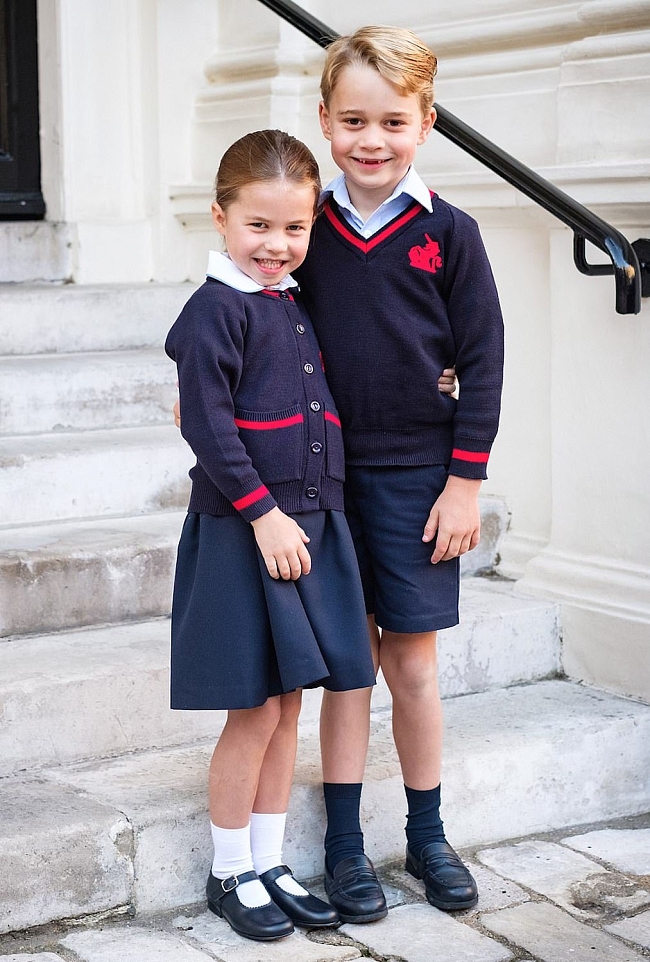 Принц Джордж с сестрой Шарлоттой, 2019 год фото № 9