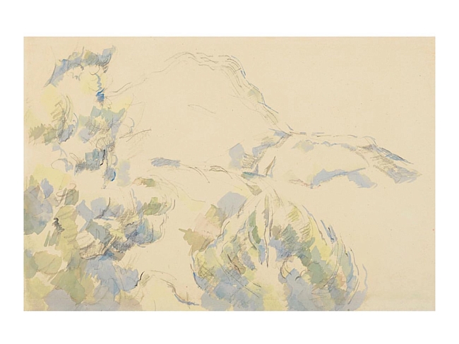 Paul Cezanne; 'La Montagne Sainte-Victoire', 1900 фото № 3