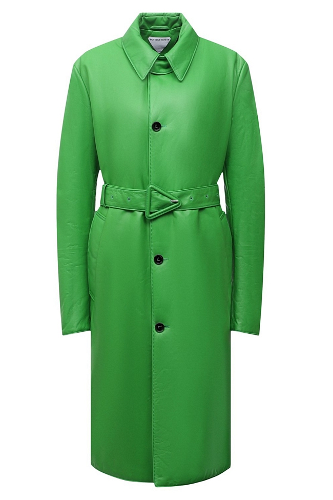 Кожаное пальто Bottega Veneta, 552500 рублей, tsum.ru фото № 1