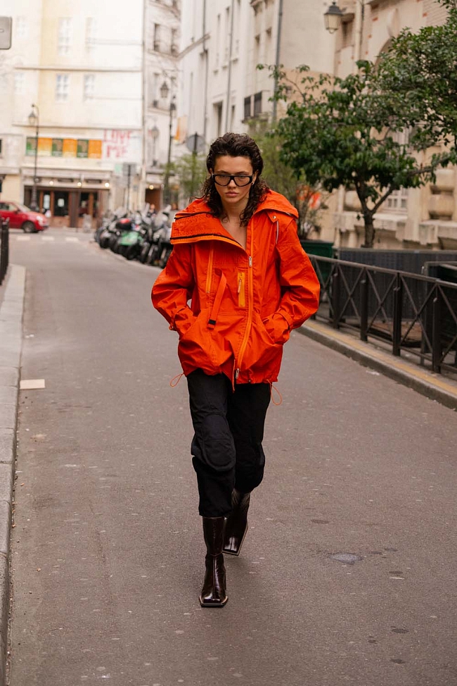 Стритстайл на Неделе моды в Париже фото № 52